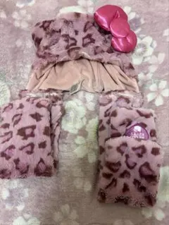 USJ ピンクレオパード柄カチューシャ キティ ファンキャップ