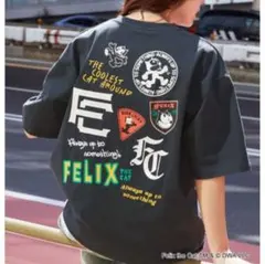 FELIX ネコ　Tシャツ 半袖　刺繍　メンズ　レディース　トップス　M 夏のサムネイル