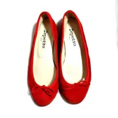 Repetto バレエシューズ スエード ボルドー 38サイズ - メルカリ