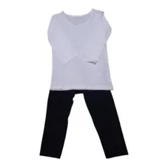 UNIQLOヒートテック90上下ベビー白黒ホワイトブラックインナーレギンス