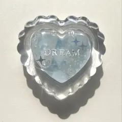 [1]ハート形 レジン キーホルダー スマホグリップ 韓国 ハンドメイド 水色のサムネイル