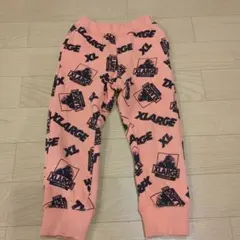 XLARGE オレンジ ロゴ長ズボン 120cm