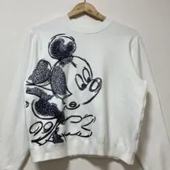 デシグアル　ディズニー　コラボ　ミッキー ニット　白　レア　可愛い　冬　春　大人