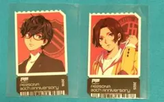 ペルソナ メモリア ビジュアルステッカー C賞 P5 P5X 雨宮蓮 来栖暁