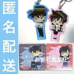 コナンカフェ2023　黒鉄の魚影　工藤新一　毛利蘭　アクリルキーホルダー　新蘭