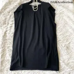 DAMAcollection ウール ニットチュニック フレンチスリーブ Mのサムネイル