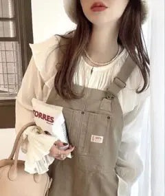 Java サロペット サイドベージュ