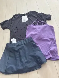 新品！水着　ラッシュガード　3点セット　ハート　150