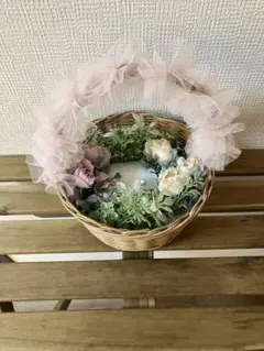 や*ん様 ウェディング リングピロー バスケット