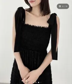 【美品⭕️即日発送⭕️】Heather ジャガードリボンキャミワンピース