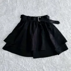 INGNI フレアミニスカート ベルト付き ブラック F【A0270】のサムネイル