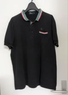 FRED PERRYフレッドペリー● ブラック ポロシャツ