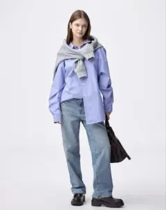 GUハイライズストレートジーンズWOMEN M 標準丈 補正無し