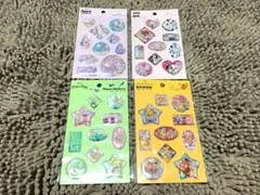 セリア ディズニー ウォーターシール 4点 【在庫ラスト1セット】