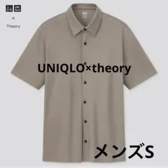 UNIQLO×theory エアリズムスリムフィットフルオープンポロシャツ　S
