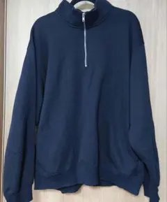 GU 黒 ハーフジップ スウェット