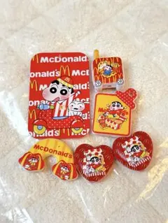 クレヨンしんちゃん ビーズ　6点セット　マック　マクド