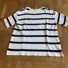 ニコアンド ボーダー　オーバーサイズTシャツ　フリーサイズ