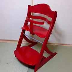 大和屋 すくすくチェア イーエヌ ガード付 ハイチェアレッド