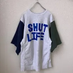 90s USA製 champion クレイジーパターン　リバースウィーブ XXL