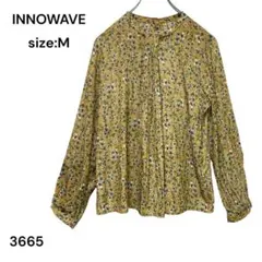 イノウェーブ　INNOWAVE シャツ　ブラウス　トップス　Ｍ　花柄　かわいいのサムネイル