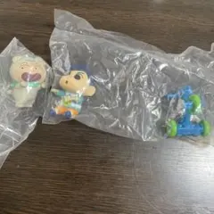 クレヨンしんちゃん カプセルトイ フィギュア 3点セットまさおくん、かざまにくん