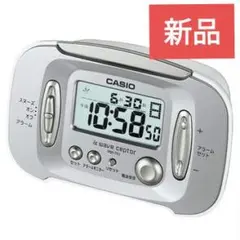 【新品】CASIO 目覚まし電波時計 DQD-70J-8JF　シルバー