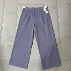 GUサイドベルトストレートパンツ　ブルー　3XL