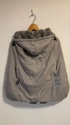 【ジャンク品】Baby Hopper 防寒ケープ　ボア　マルチプルカバー　グレー