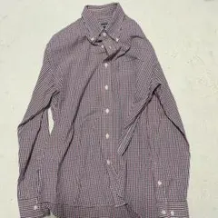 レア 80s OLD UNIQLO ギンガムチェック ボタンダウンシャツ M