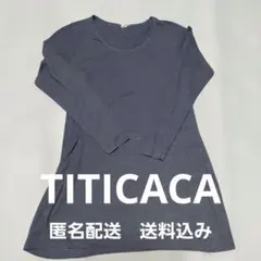 【TITICACA】ロング丈長袖 カットソー シンプルのサムネイル