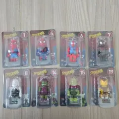 ベアブリック　スパイダーマン　ハッピーくじ　8点セット