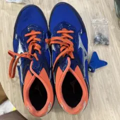 Mizuno FIELD GEAR スパイクシューズ 青/白 - メルカリ