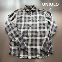 UNIQLO チェック柄フランネルシャツ Sサイズ