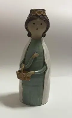 ポタリーメルヘン　陶器製　花瓶　置物