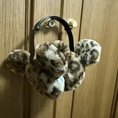 ディズニー ミッキー 豹柄 ヒョウ柄 耳当て