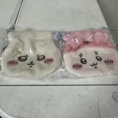 ちいかわ おかお巾着② カニちゃん 古本屋 ラッコ セット