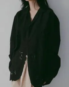 anuke アンヌークCutwork Opencollar Shirts