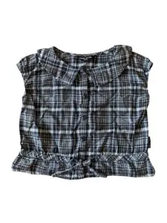 コムサイズム ベビー服 赤ちゃん トップス 綿 麻 半袖 チェック柄 100Aのサムネイル