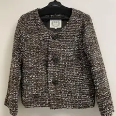 ロペピクニック　ジャケット　ノーカラージャケット　Mサイズ　ツイード