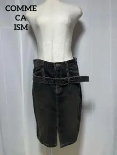 美品♡COMME CA ISM♡タイトスカート デニム ブラック