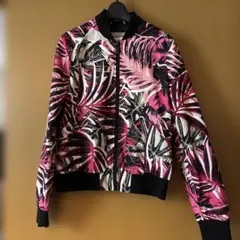 MSGM レディース ブルゾン パーカー ウインドブレーカーレッド花柄#40 