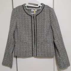 index ツイードノーカラージャケット