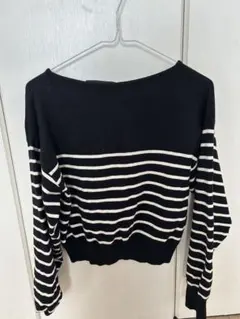 INGNI Backリボンボーダーニット