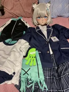 砂狼シロコ 全頭面 着ぐるみ 衣装付 コスプレ　マスク　kigurumiのサムネイル