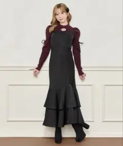 apres jour デザインティアードキャミワンピース