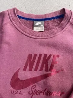 Nike ピンク スウェット・トレーナー　M