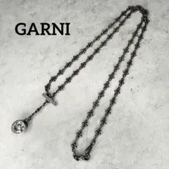 GARNI ガルニ シルバー製 フックデザインネックレス ブラック - メルカリ