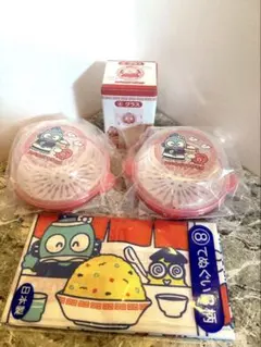 【セット売り】ハンギョドン サンリオ　当たりくじ　　蒸し器　グラス　てぬぐい