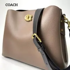 お値下げ！【美品】コーチ　COACH ウィロウ　ショルダーバッグ　ラベンダー 2025年最新】ウィロウ ショルダー coach バッグの人気アイテム